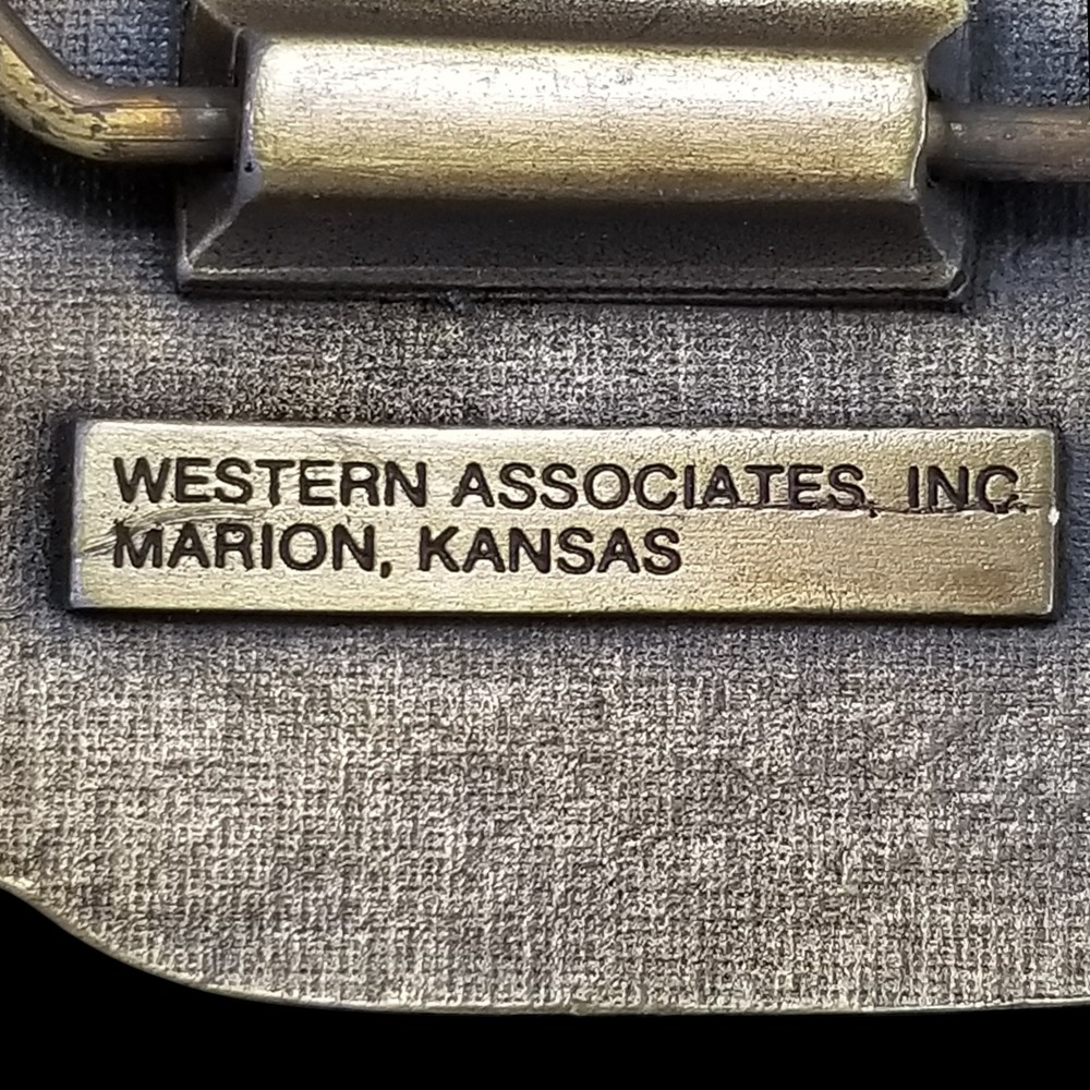 Belt Buckle Vintage 1992 Western Associates 43rd International Pancake Day Brass - Picture 6 of 10